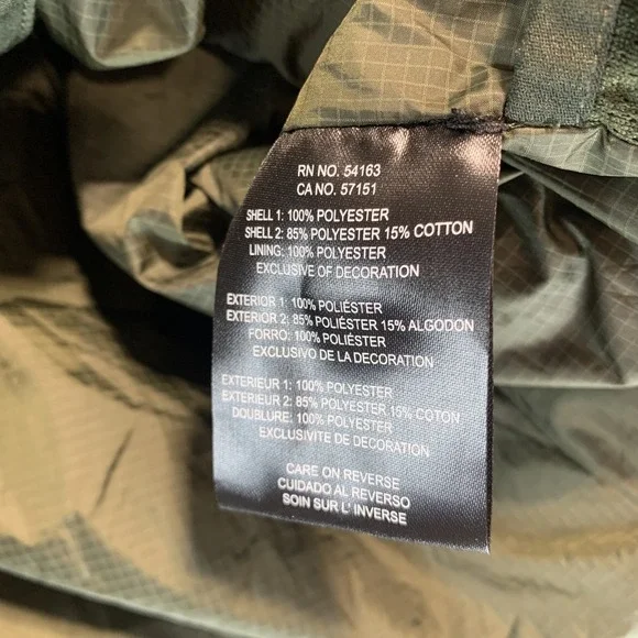 Bass Outdoor Men's Sherpa Jacket XXL Green Full Zip Insulated Fleece Pockets - Picture 7 of 10